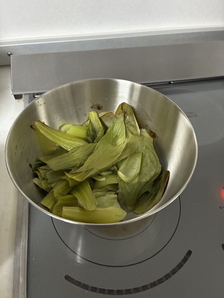 チンゲン菜できあがり