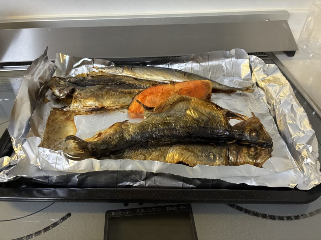 干物焼き上がり後