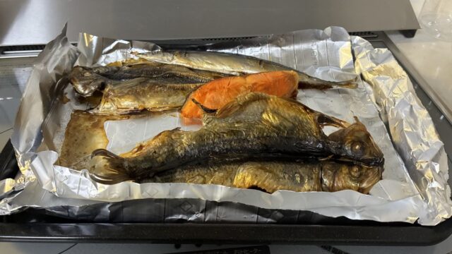 干物焼き上がり後