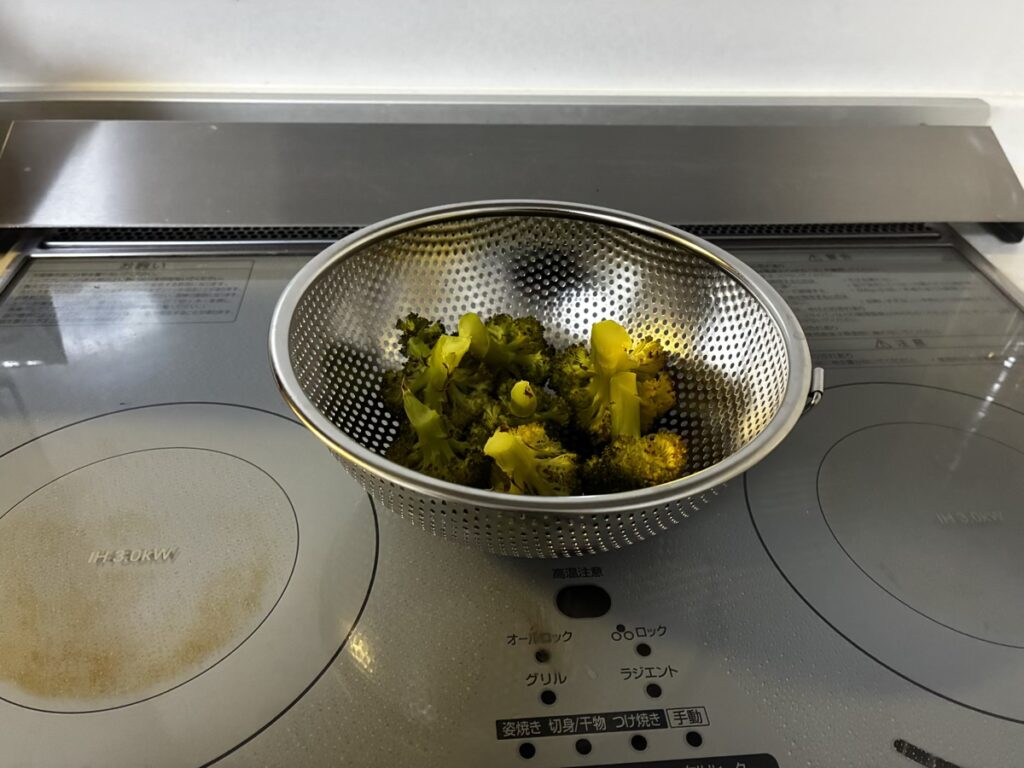 ブロッコリー調理後