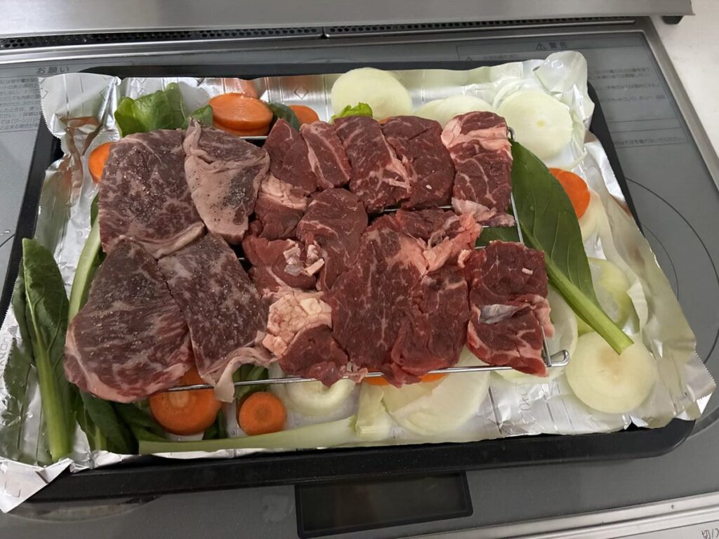 焼く前の肉