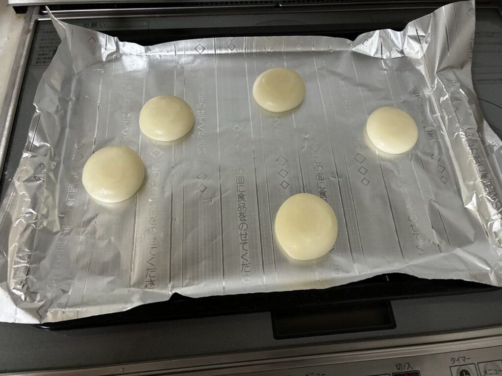 ヘルシオ前餅