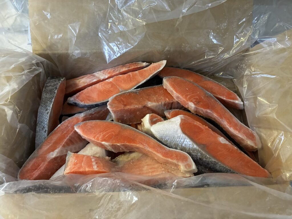 銚子市 訳あり厚切り銀鮭 開封 冷凍切り身