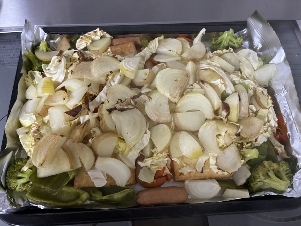 焼いた後