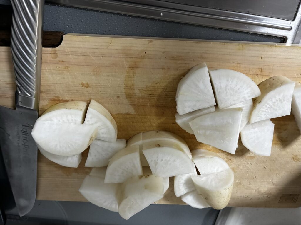 切った大根