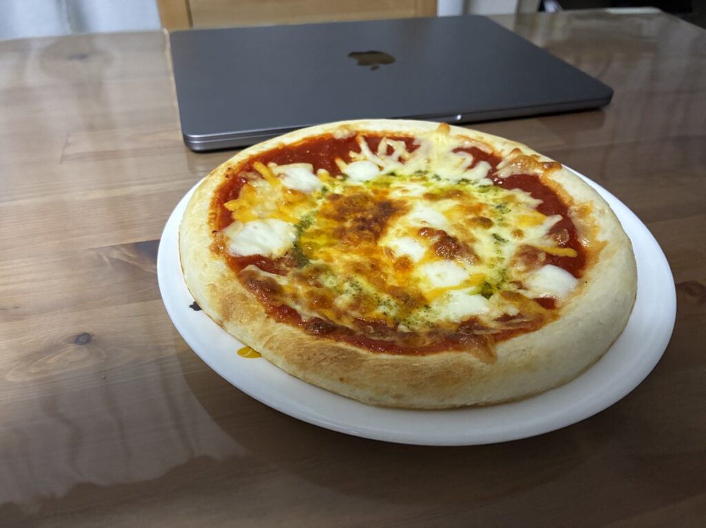 ヘルシオで焼き上げたコスモスの冷凍マルゲリータ