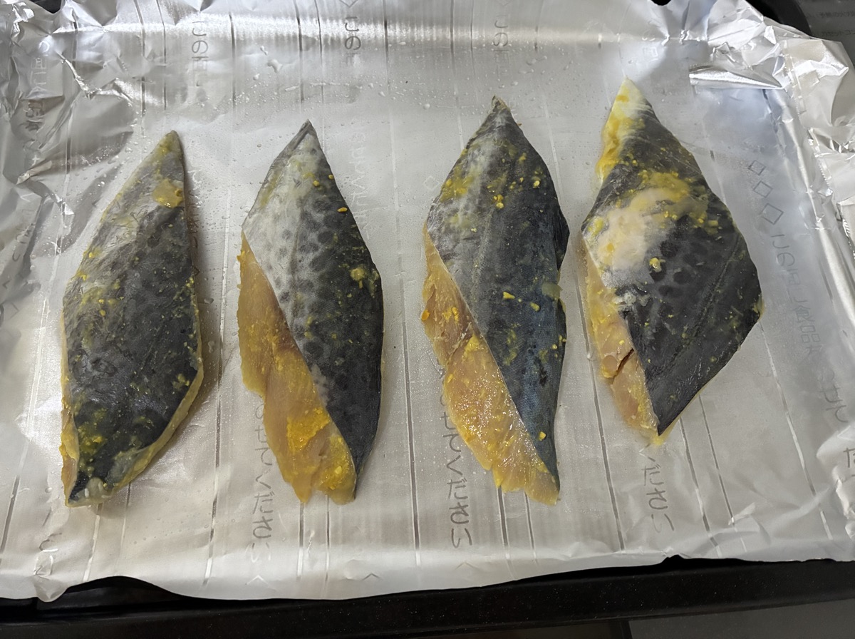 さわらのみそ漬け ヘルシオ前