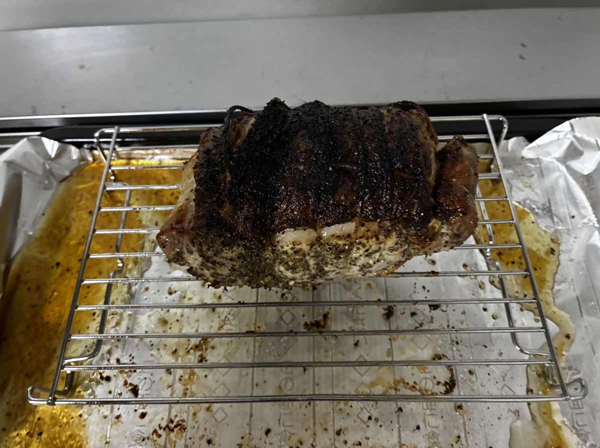 焼き上がったローストポーク